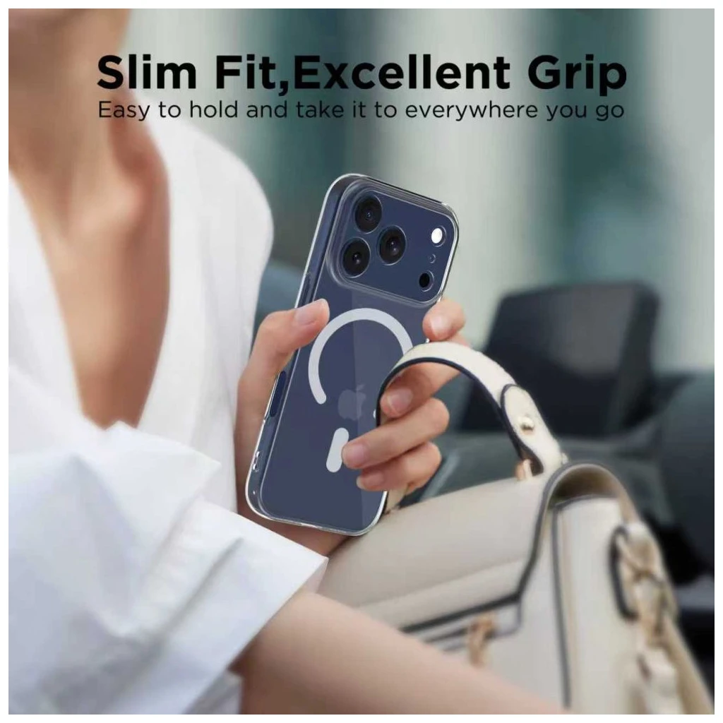 TECH-PROTECT FLEXAIR MAGSAFE iPhone 17 Pro készülékhez védőtok, átlátszó