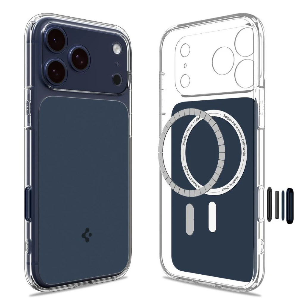 SPIGEN ULTRA HYBRID „T” MAG MAGSAFE iPhone 17 Pro készülékhez tok kék