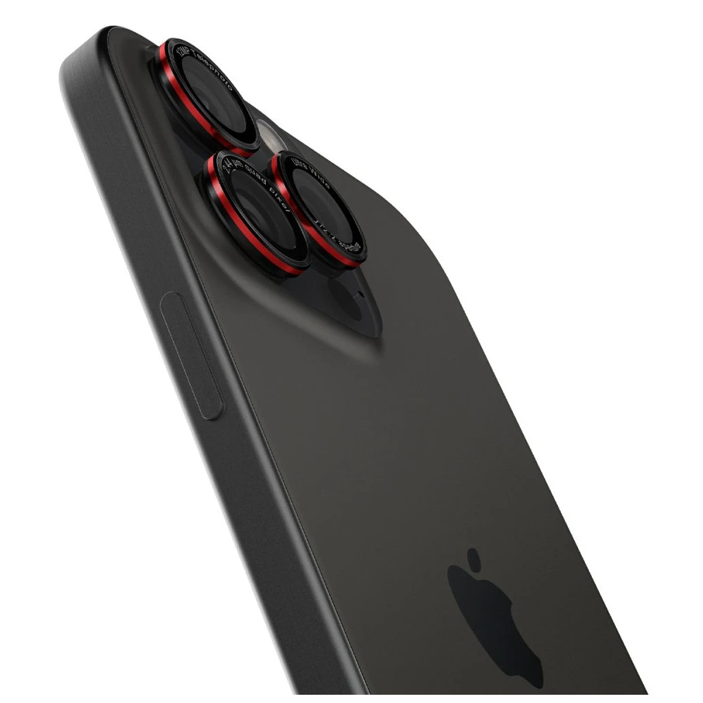 SPIGEN OPTIK PRO L-SERIES GLAS.TR EZ FIT kameravédő 2-PACK iPhone 14 Pro / Max / 15 Pro / Max / 16 Pro / 16 Max / 17 Pro / 17 Max készülékhez fekete