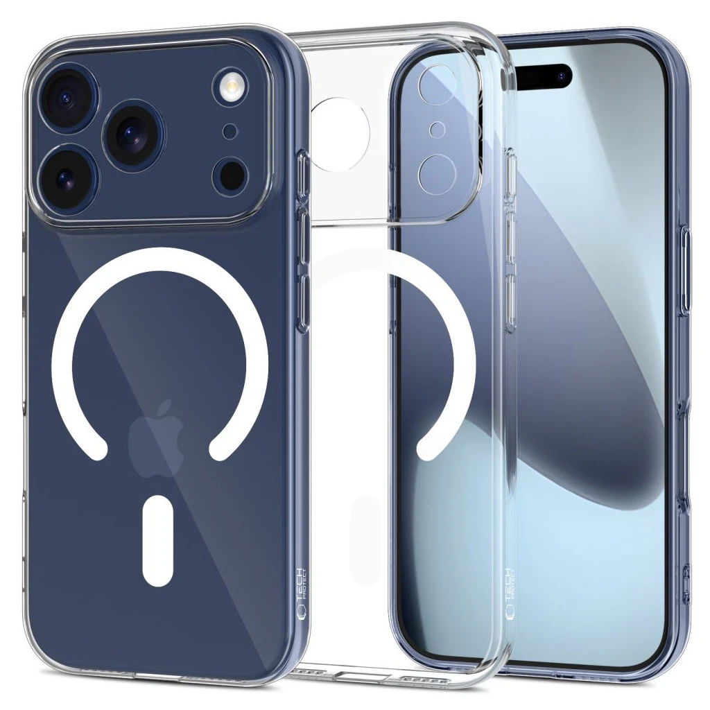 TECH-PROTECT FLEXAIR MAGSAFE iPhone 17 Pro Max tok készülékhez átlátszó