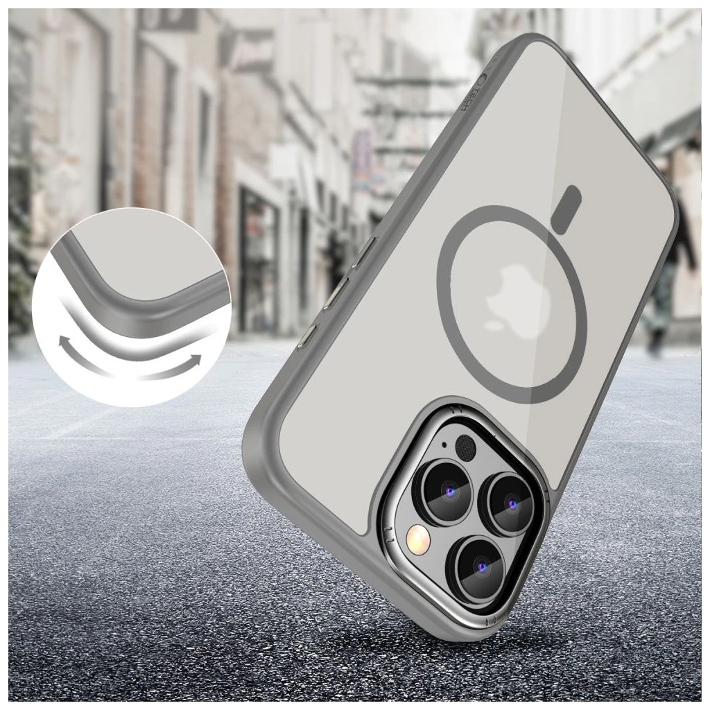 TECH-PROTECT MAGEDGE MAGSAFE IPHONE 16 PRO készülékhez tok titán/pisztolyfém