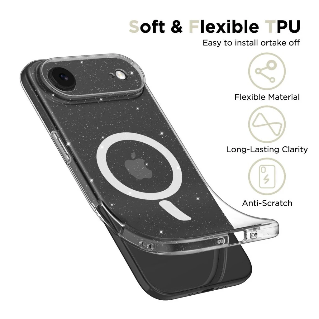 TECH-PROTECT FLEXAIR MAGSAFE iPhone Air készülékhez tok glitter