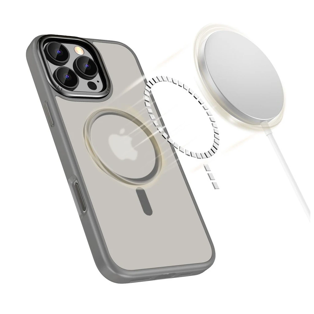 TECH-PROTECT MAGEDGE MAGSAFE iPhone 16 Pro Max készülékhez tok titán/lövedékszürke