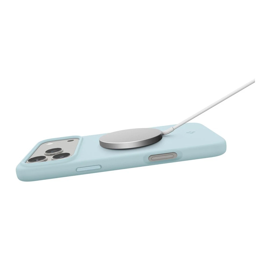 SPIGEN SILICONE FIT MAG MAGSAFE iPhone 17 Pro készülékhez tok MUTE kék