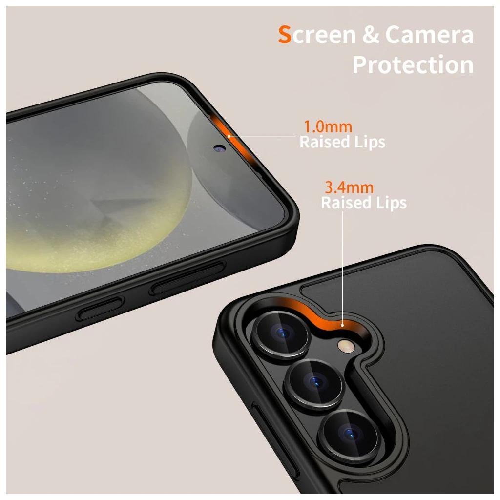 TECH-PROTECT MAGMAT Samsung Galaxy S25 FE készülékhez tok matte fekete