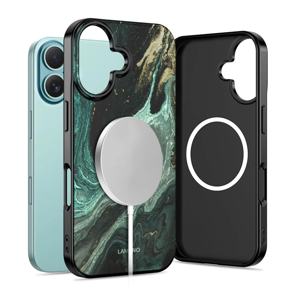 TECH-PROTECT LAMANO MAGSAFE iPhone 16 készülékhez tok AURA zöld