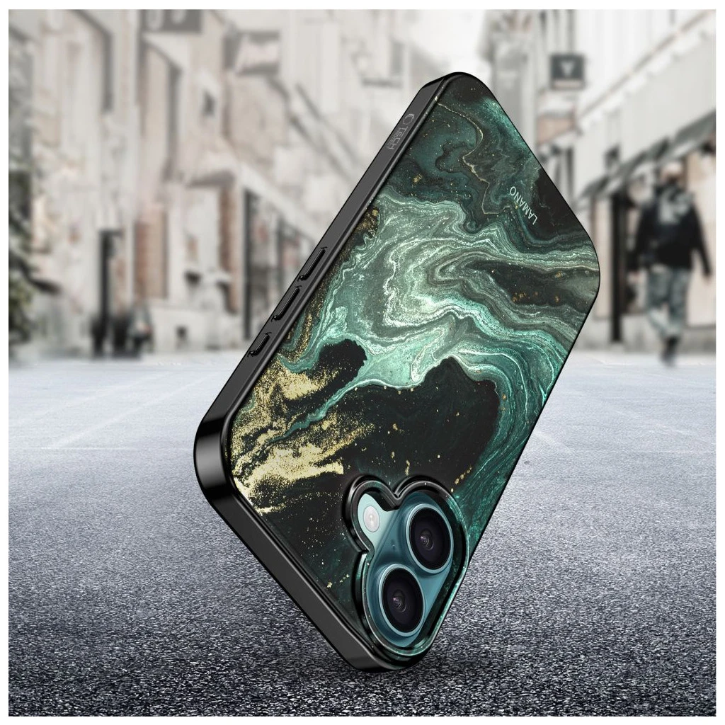 TECH-PROTECT LAMANO MAGSAFE iPhone 16 készülékhez tok AURA zöld