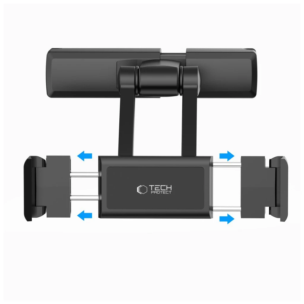 TECH-PROTECT V2 nyújtható fejtámlás autós tartó táblagépekhez fekete
