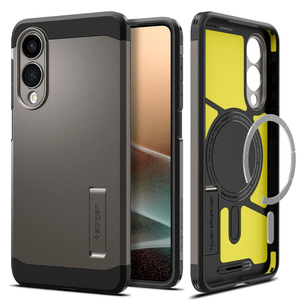 SPIGEN TOUGH ARMOR MAGSAFE Samsung Galaxy S25 Edge készülékhez tok, lőfém