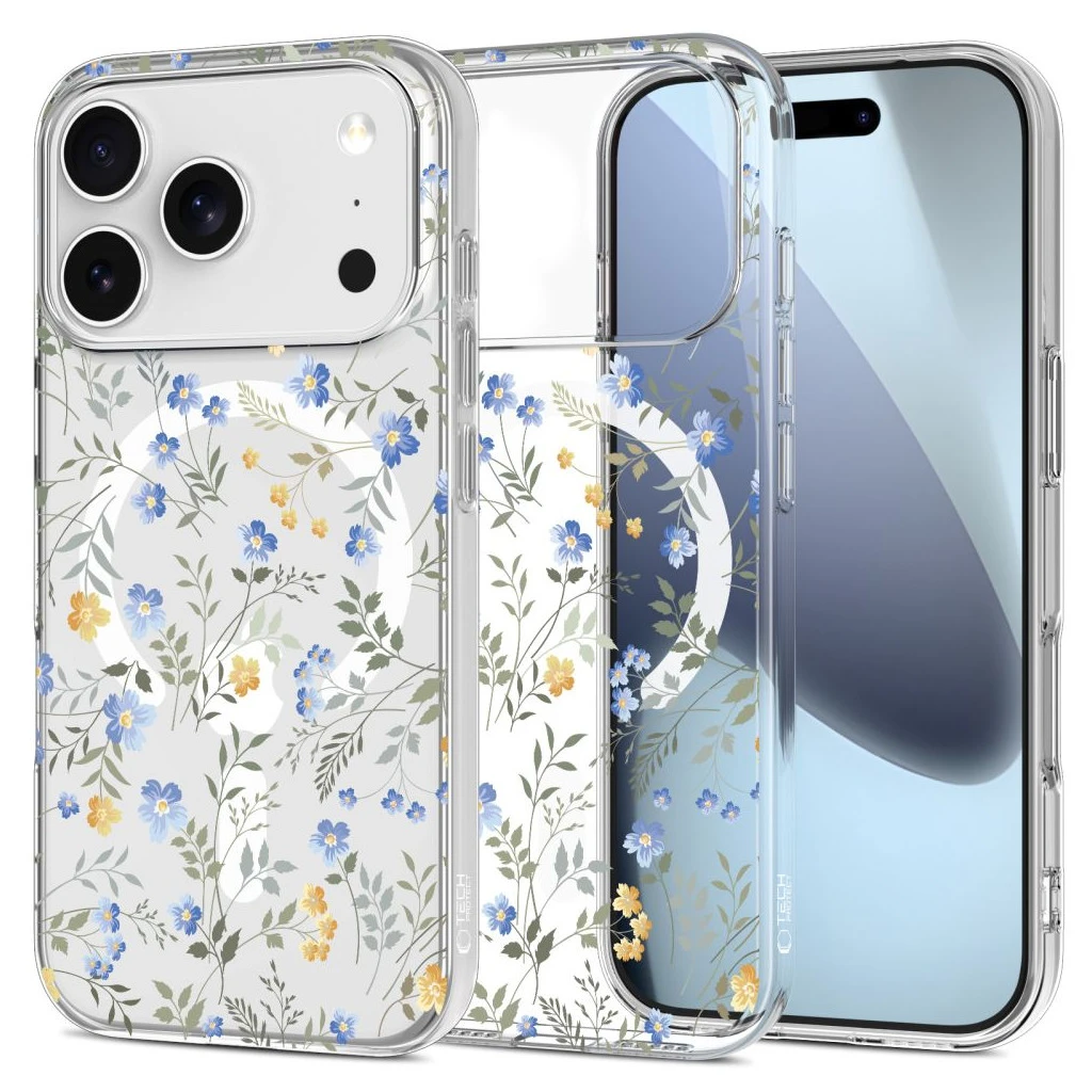TECH-PROTECT FLEXAIR MAGSAFE iPhone 17 Pro készülékhez tok Spring Flowers
