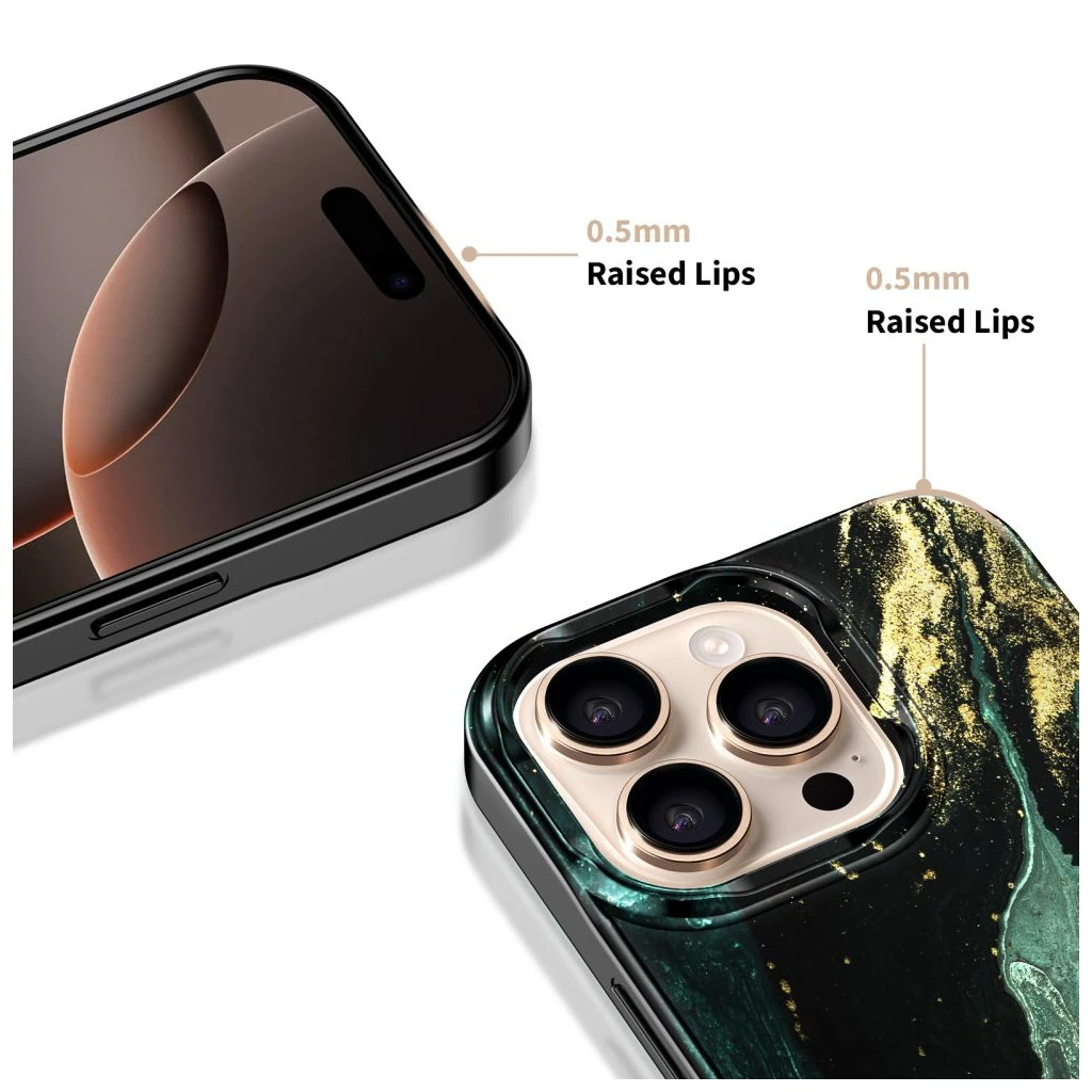 TECH-PROTECT LAMANO MAGSAFE iPhone 16 Pro Max készülékhez tok AURA zöld