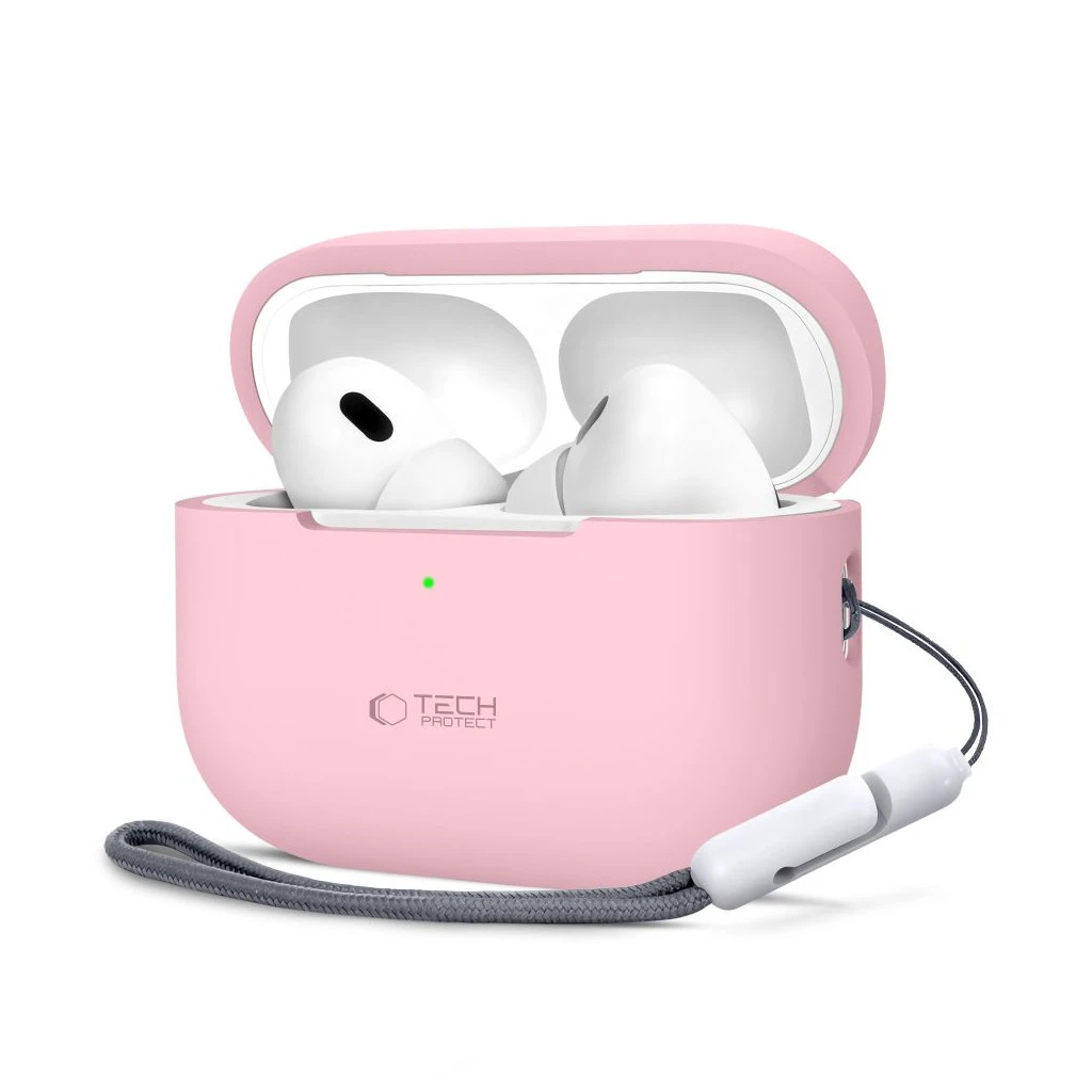 TECH-PROTECT SILICONE tok Apple AirPods Pro 1/2 készülékhez poros rózsaszín