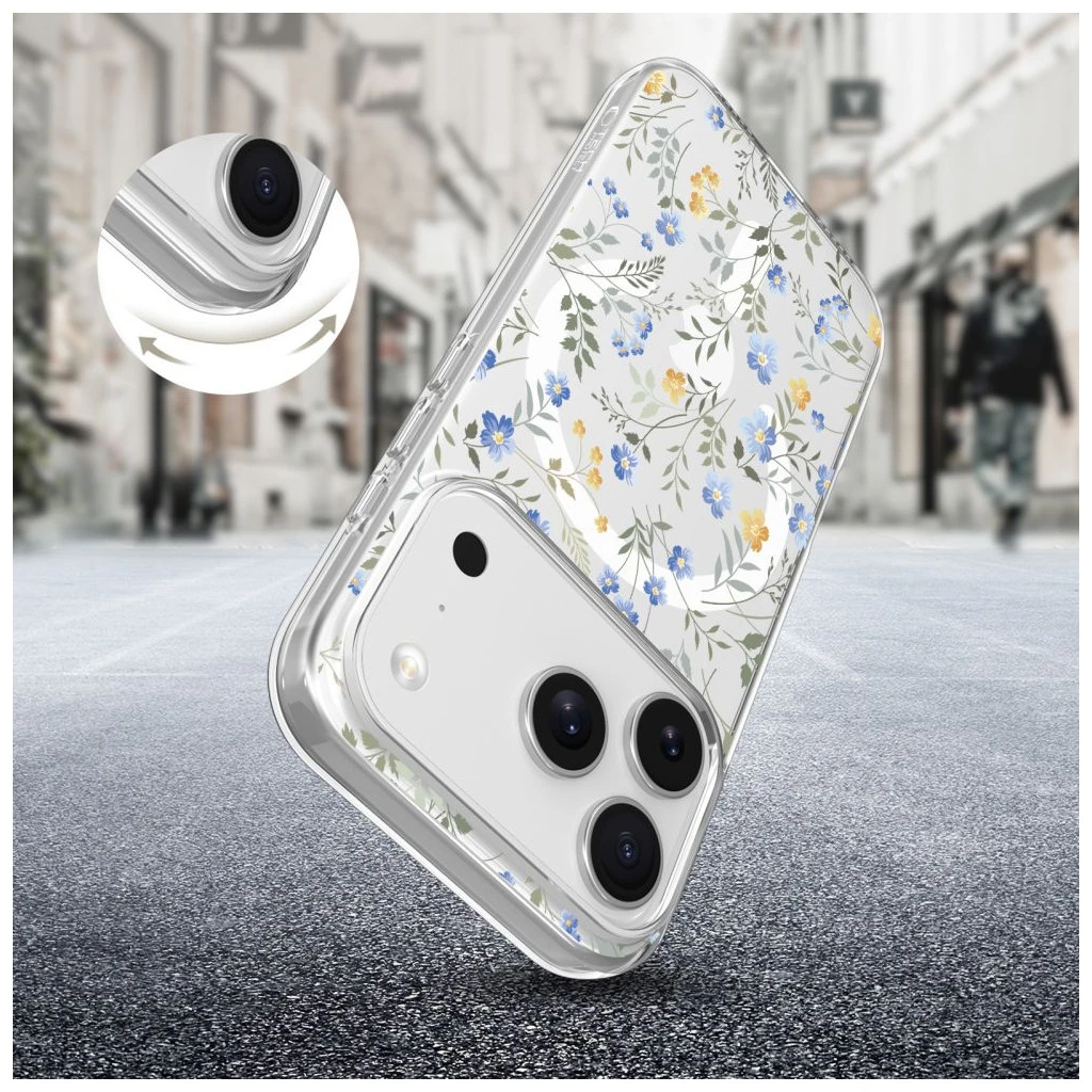 TECH-PROTECT FLEXAIR MAGSAFE iPhone 17 Pro Max készülékhez tok Spring Flowers