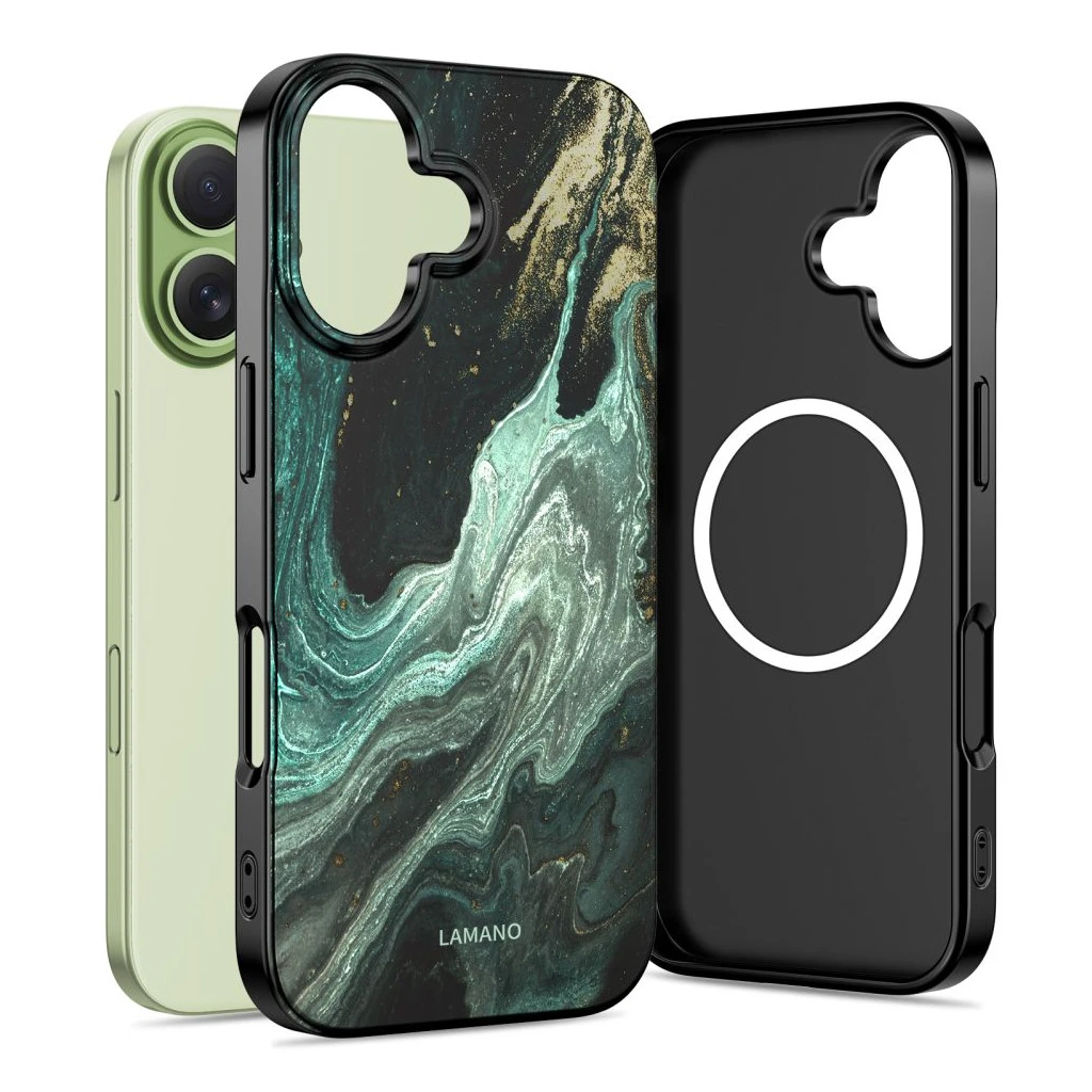 TECH-PROTECT LAMANO MAGSAFE iPhone 17 készülékhez tok AURA zöld