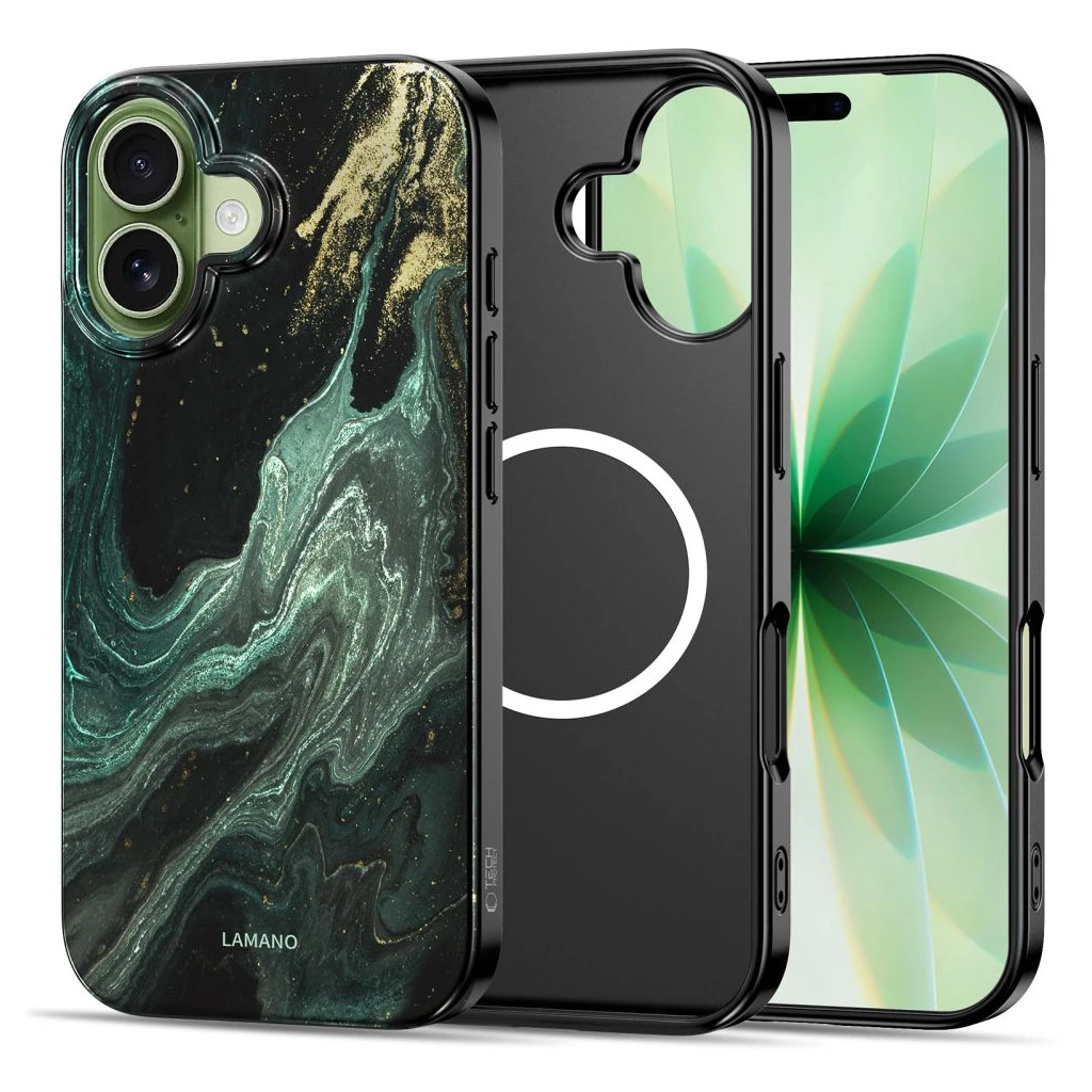 TECH-PROTECT LAMANO MAGSAFE iPhone 17 készülékhez tok AURA zöld