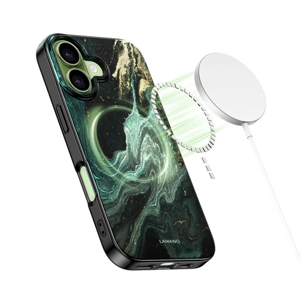 TECH-PROTECT LAMANO MAGSAFE iPhone 17 készülékhez tok AURA zöld