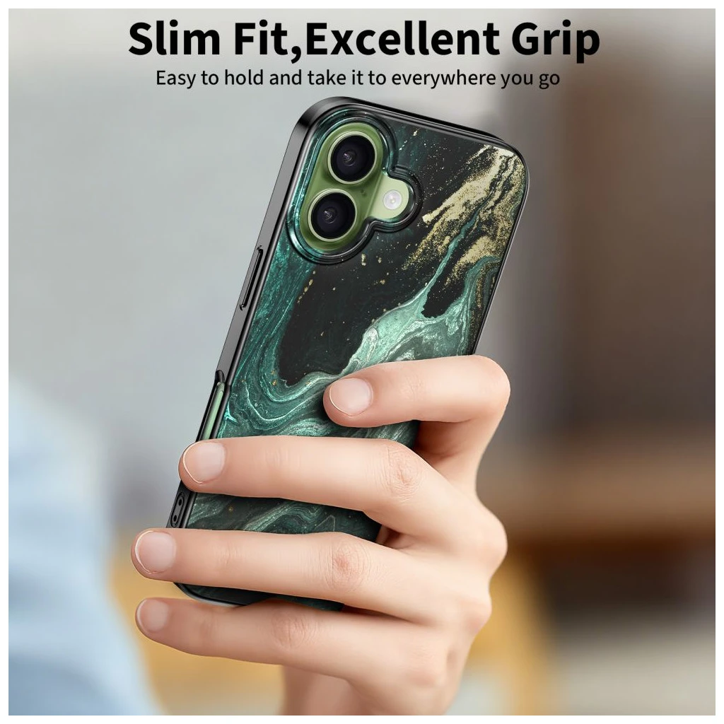 TECH-PROTECT LAMANO MAGSAFE iPhone 17 készülékhez tok AURA zöld