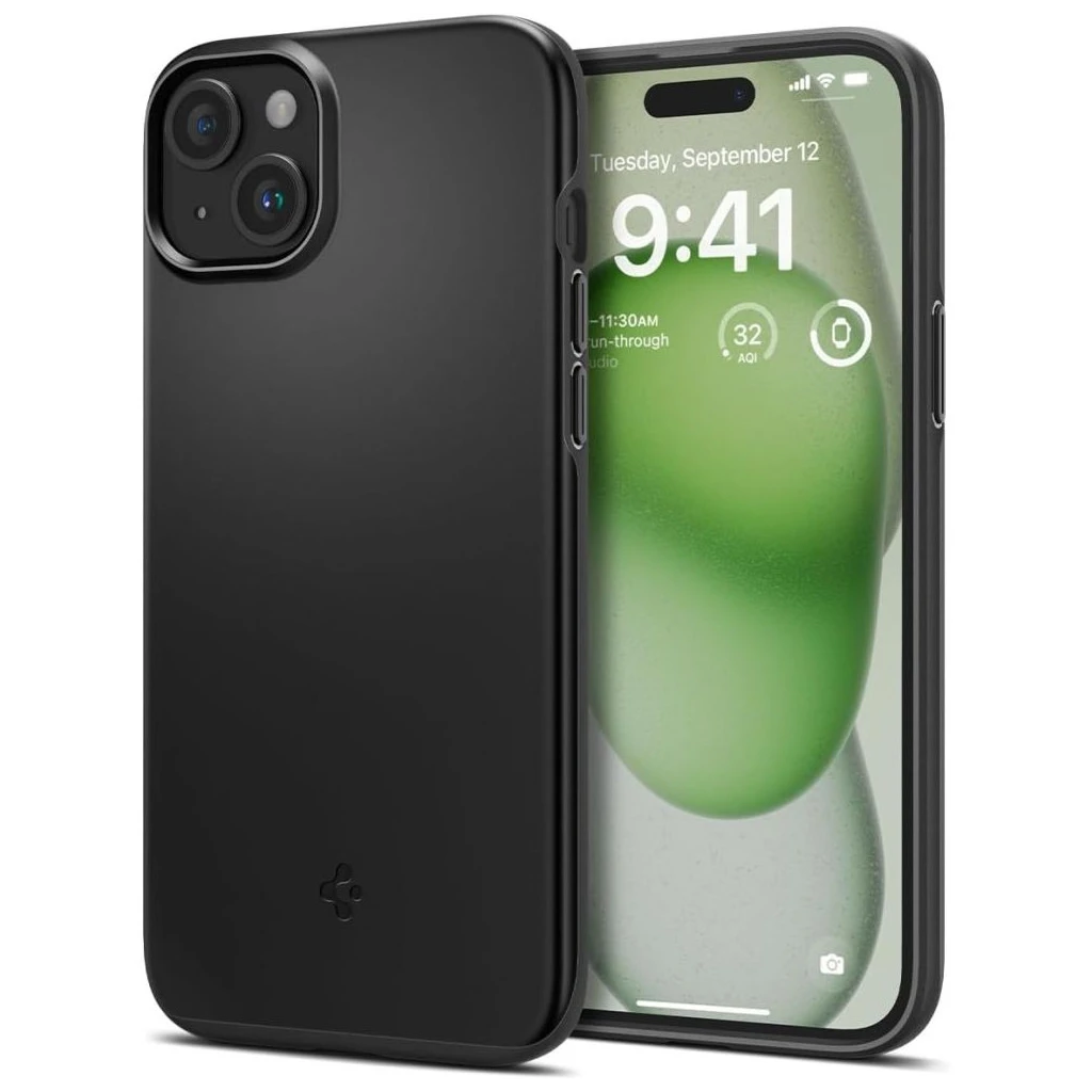 SPIGEN THIN FIT iPhone 15 Plus készülékhez tok fekete