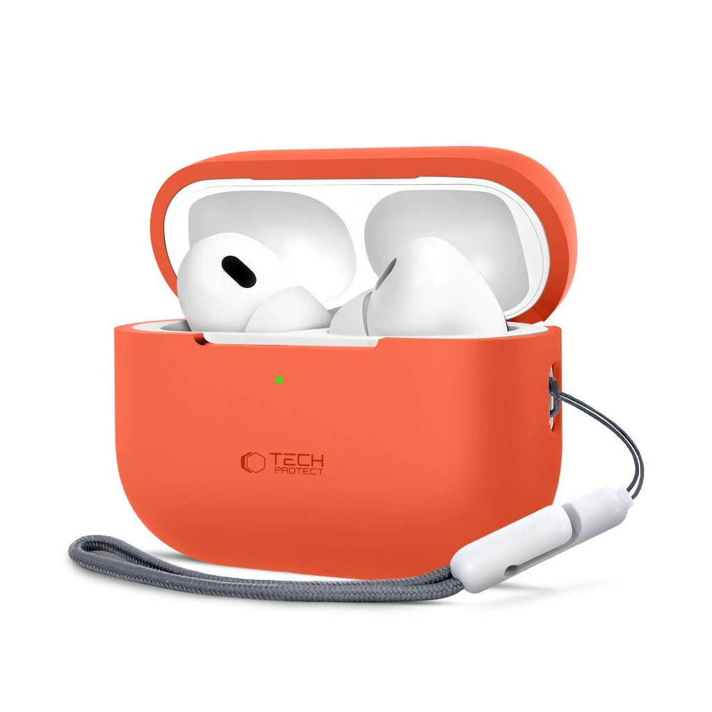 TECH-PROTECT szilikon Apple AirPods Pro 1/2 készülékhez tok Neon narancs