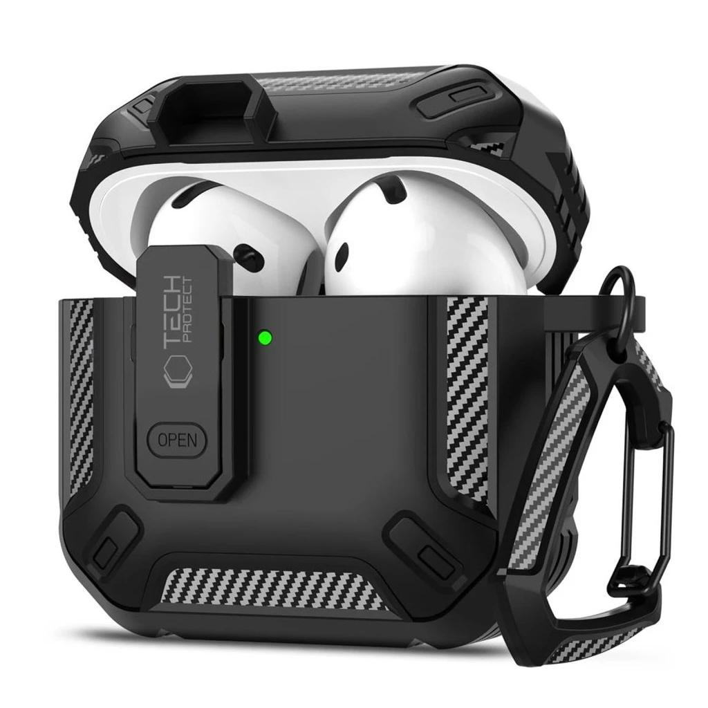 TECH-PROTECT CARBONOX APPLE AIRPODS 4 készülékhez tok fekete
