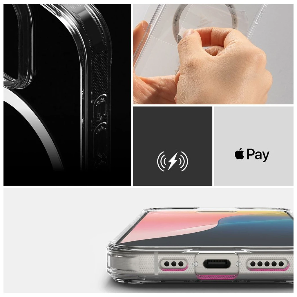 RINGKE FUSION MAGNETIC MAGSAFE iPhone 16 Pro Max készülékhez tok átlátszó