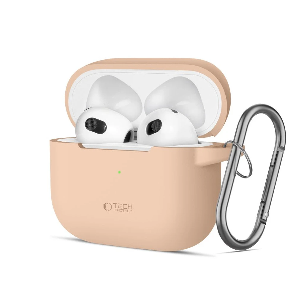 TECH-PROTECT szilikon kampó APPLE AIRPODS 3 készülékhez CAFFE LATTE