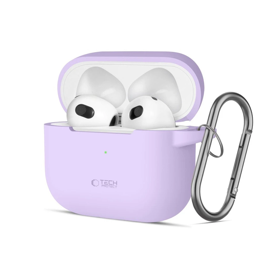 TECH-PROTECT szilikon akasztó Apple AirPods 3 készülékhez levendula