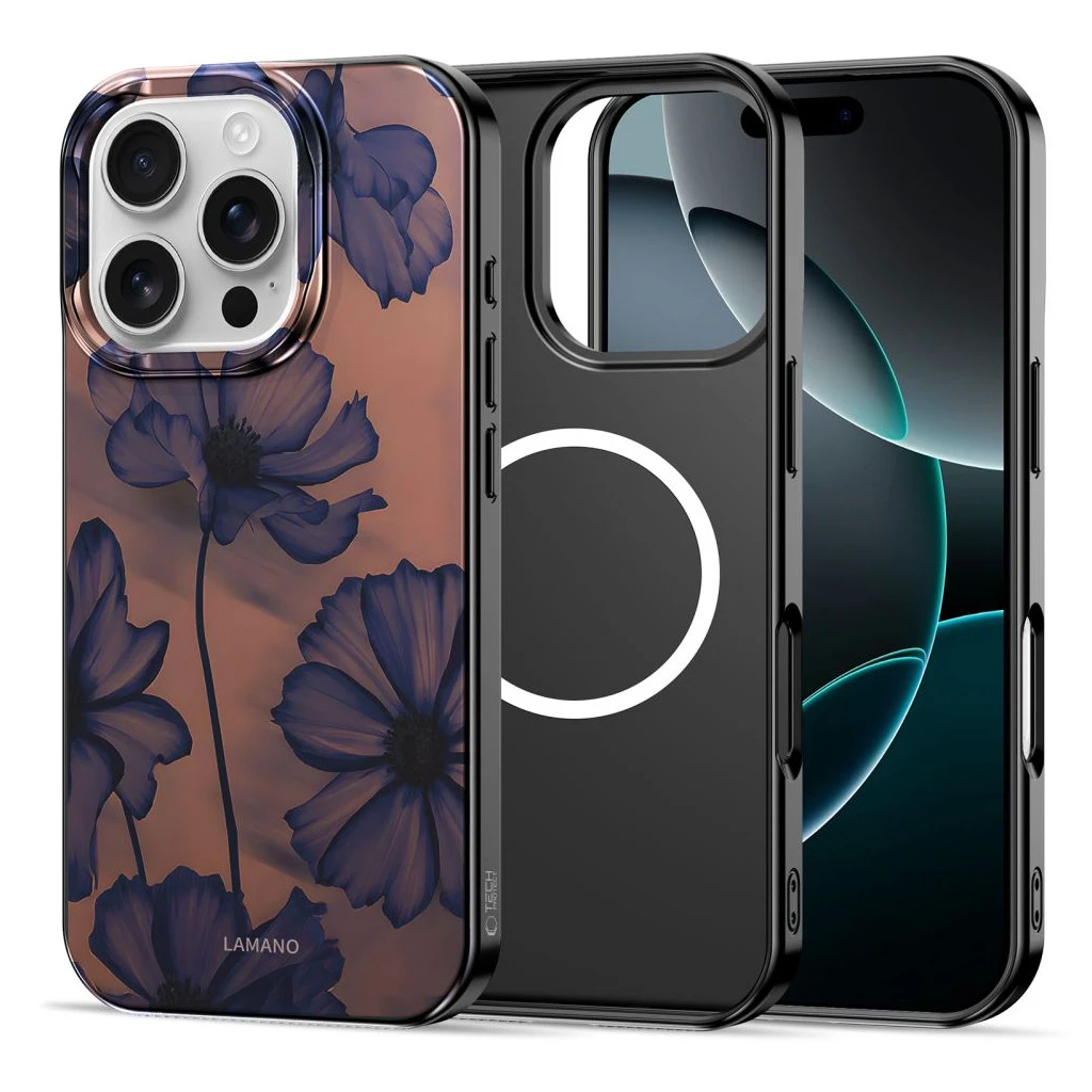 TECH-PROTECT LAMANO MAGSAFE iPhone 16 Pro készülékhez tok Velvet Night