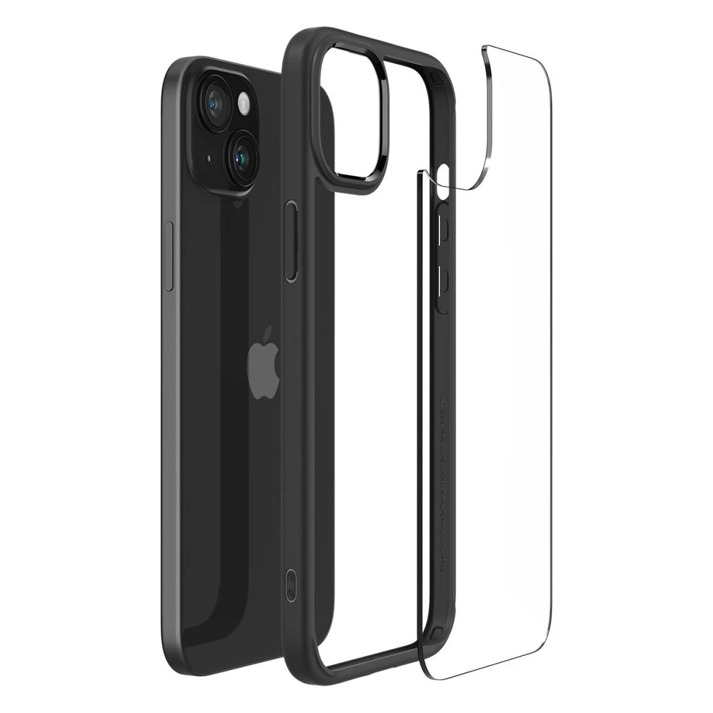 SPIGEN Ultra Hybrid iPhone 15 Plus készülékhez tok matt fekete