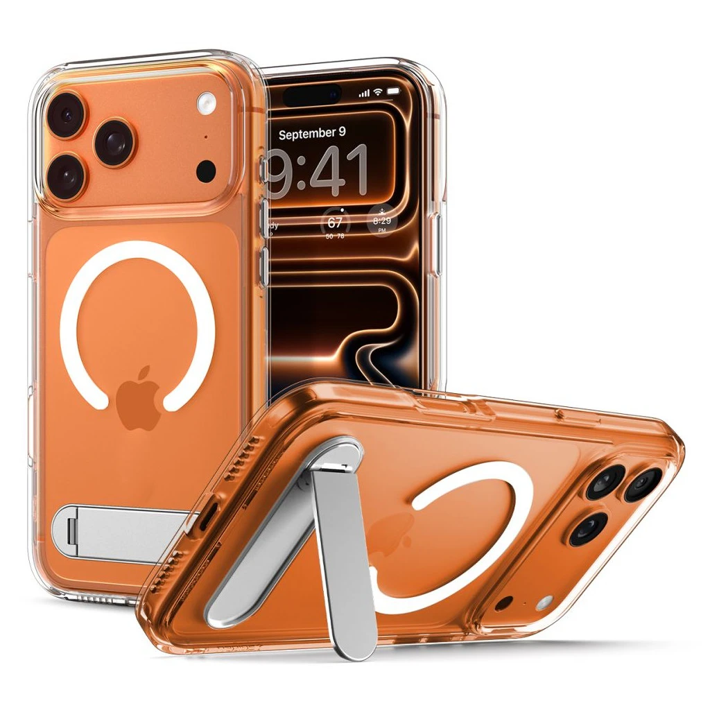 SPIGEN ULTRA HYBRID „S” MAG MAGSAFE iPhone 17 Pro készülékhez tok átlátszó/fehér