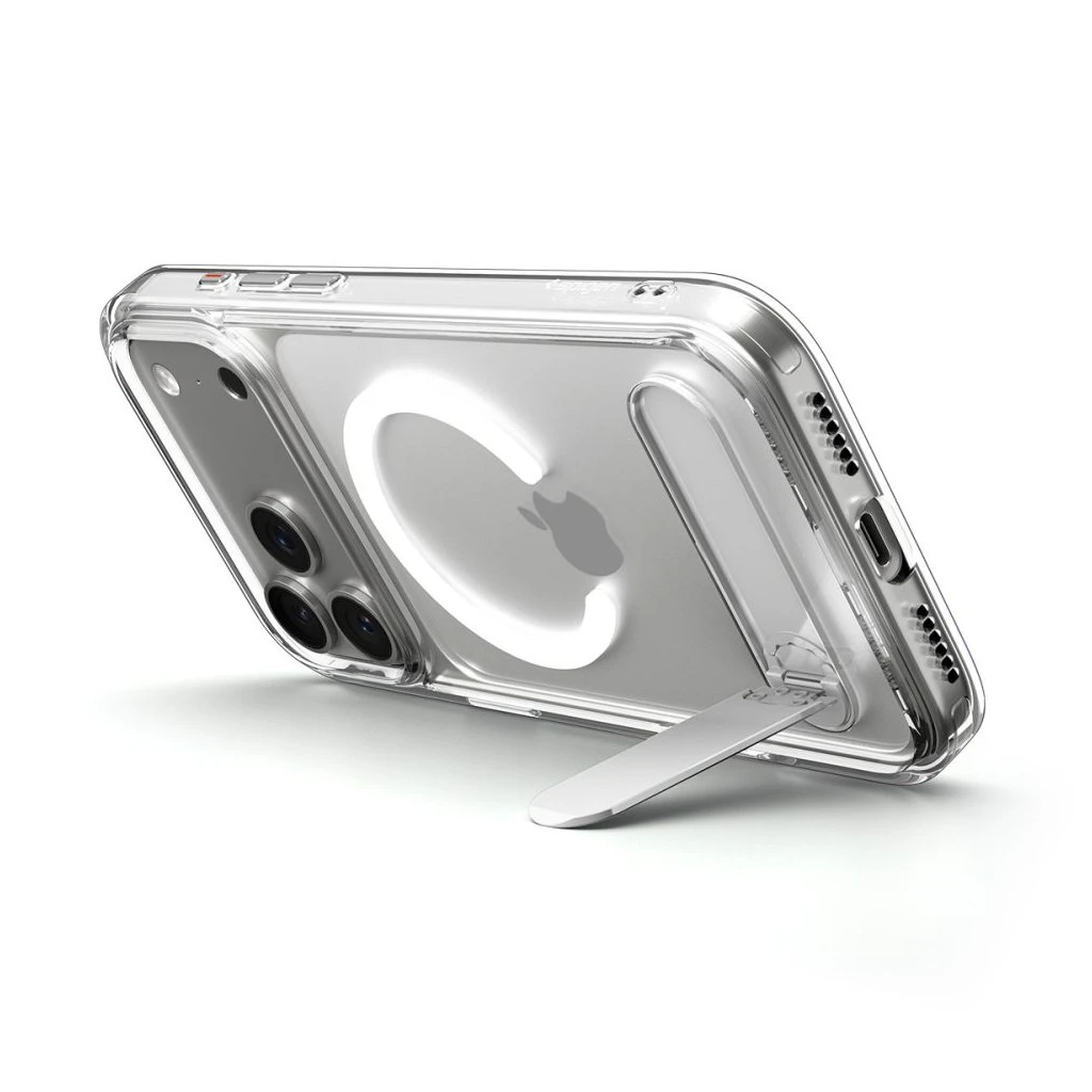 SPIGEN ULTRA HYBRID „S” MAG MAGSAFE iPhone 17 Pro készülékhez tok átlátszó/fehér