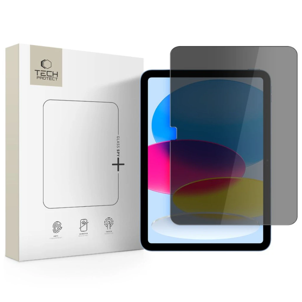 TECH-PROTECT GLASS SPY+ Privacy üveg kijelzővédő, iPad 10.9” 10/2022 és iPad 11” 11/2025 készülékhez