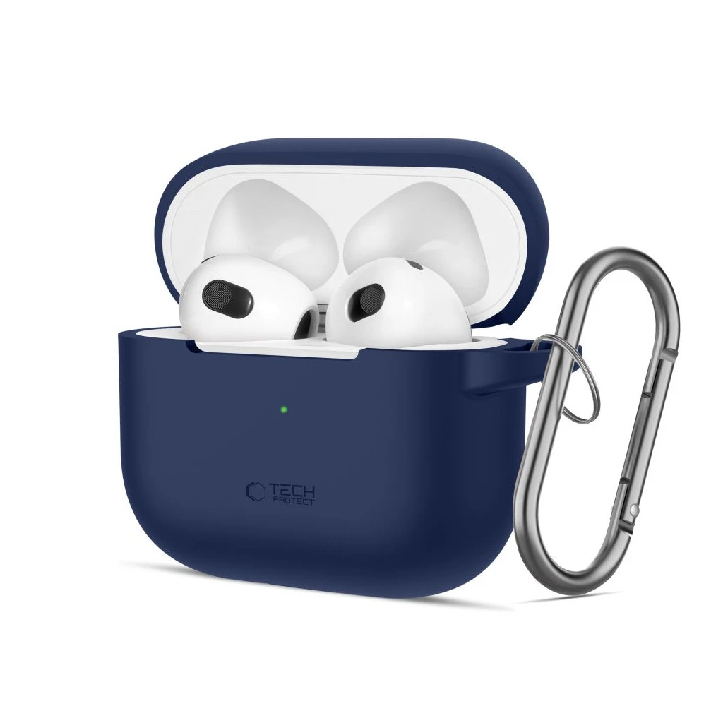 TECH-PROTECT szilikon kampó APPLE AIRPODS 3 készülékhez tengerészkék