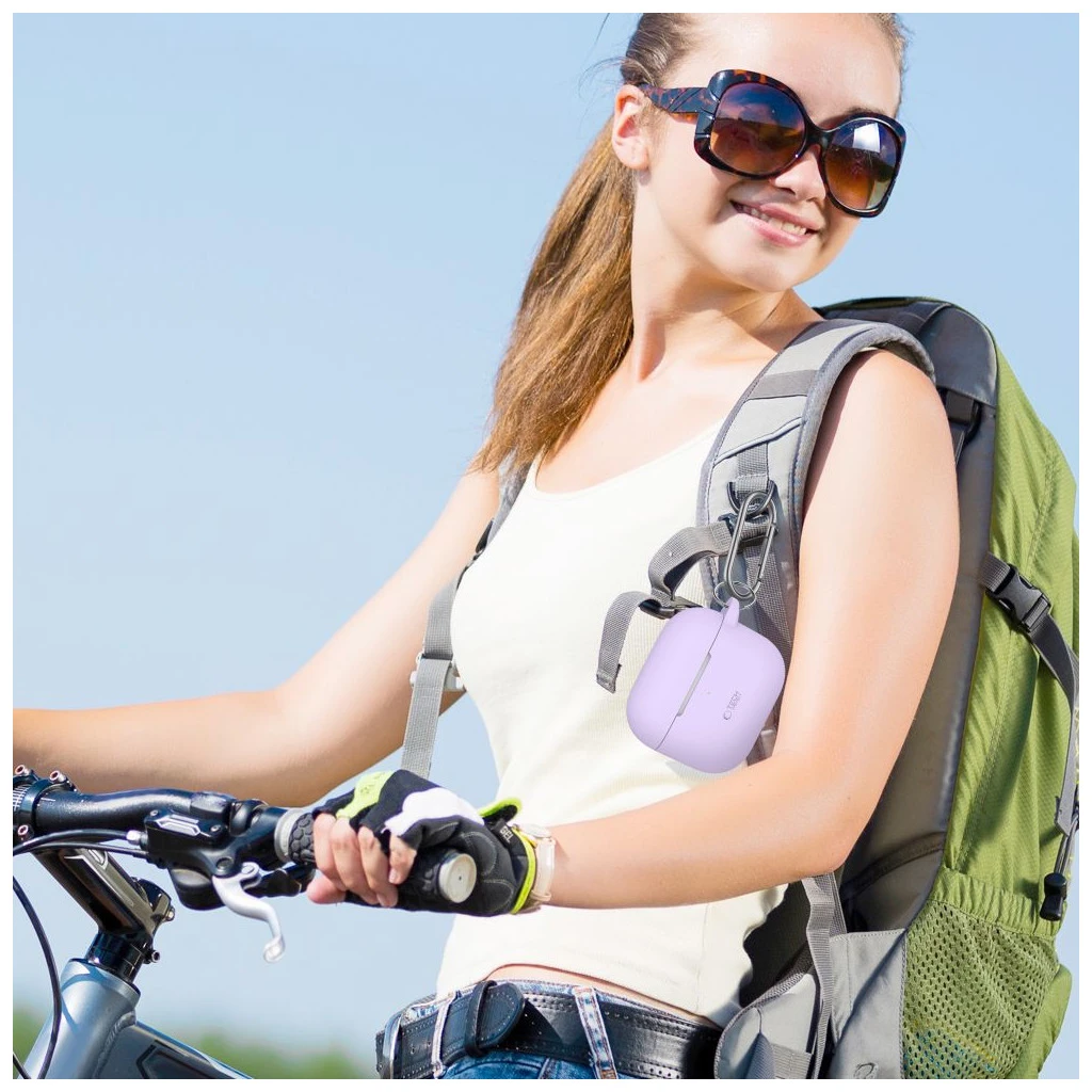 TECH-PROTECT szilikon kampó APPLE AIRPODS 3 készülékhez tengerészkék