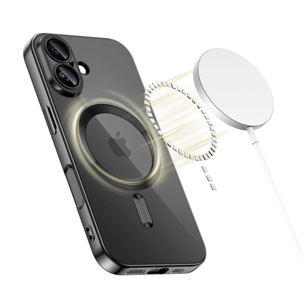 TECH-PROTECT MAGFLEX MAGSAFE iPhone 17 készülékhez tok SHINY fekete