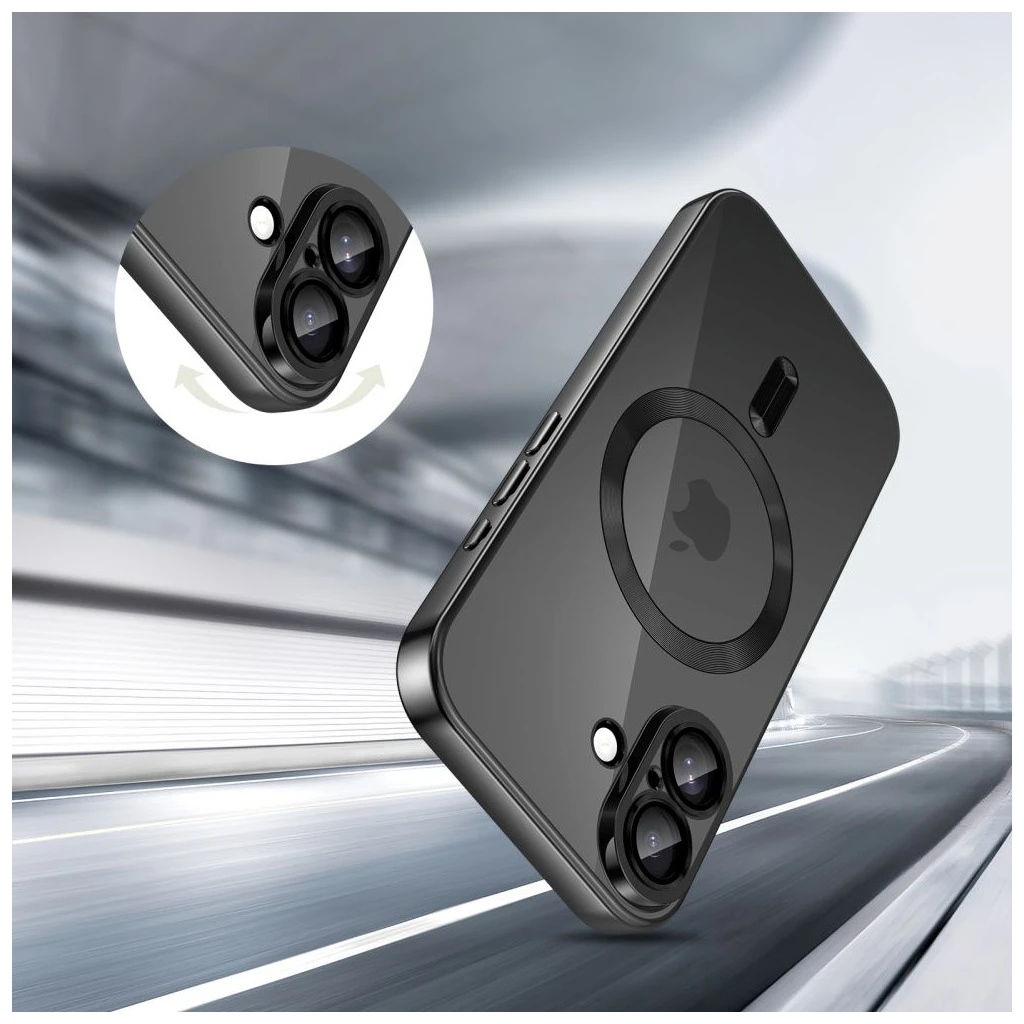 TECH-PROTECT MAGFLEX MAGSAFE iPhone 17 készülékhez tok SHINY fekete