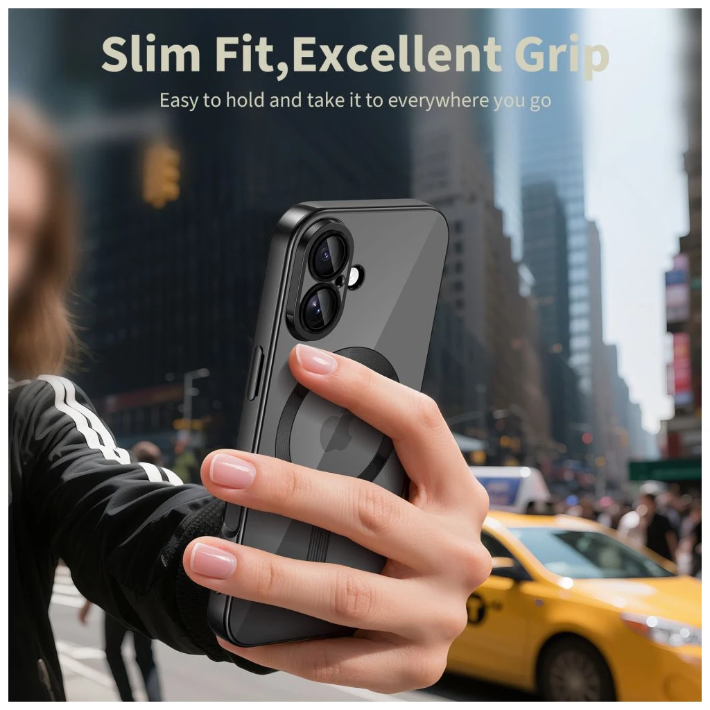 TECH-PROTECT MAGFLEX MAGSAFE iPhone 17 készülékhez tok SHINY fekete