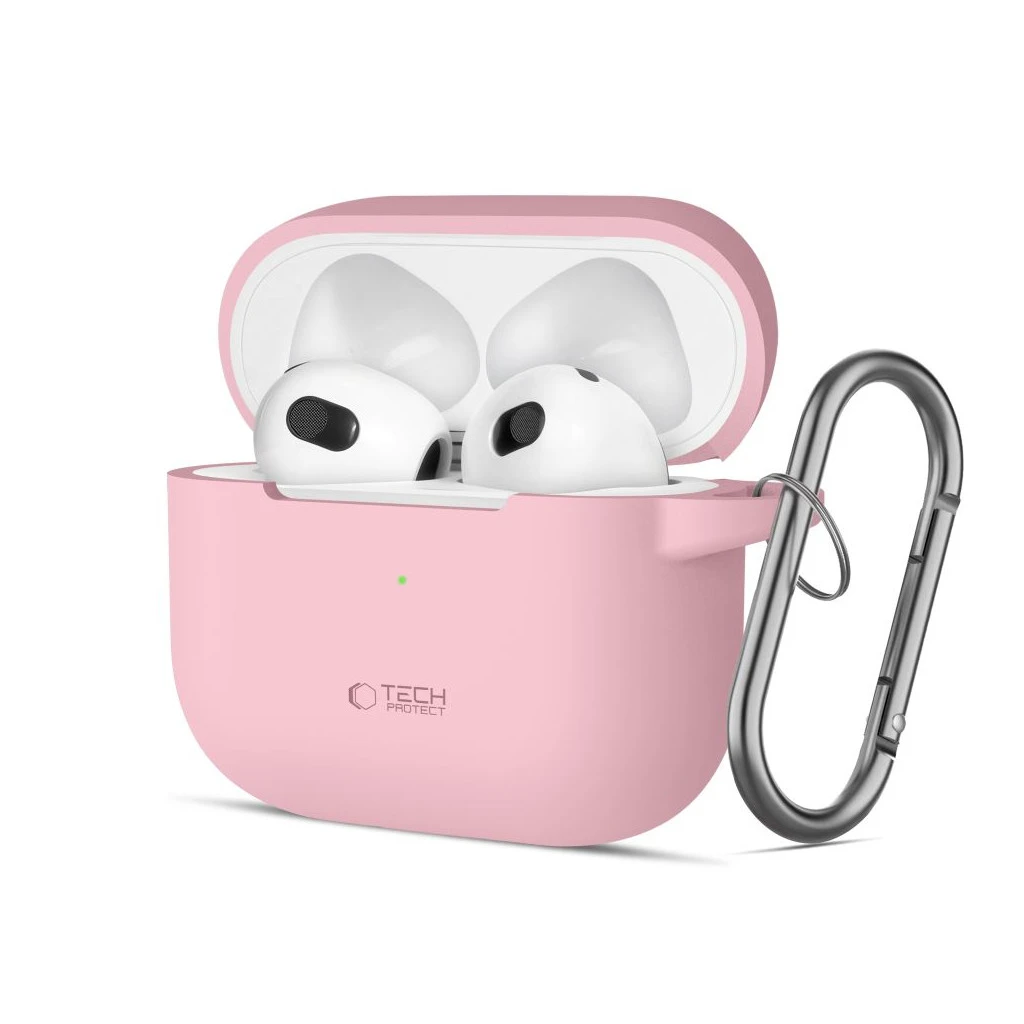 TECH-PROTECT szilikon kampó Apple AirPods 3 készülékhez poros rózsaszín