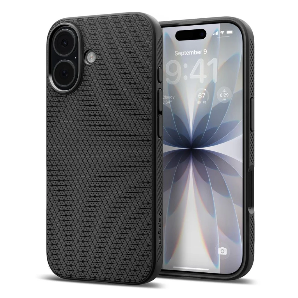 SPIGEN Liquid Air iPhone 17 tok készülékhez matt fekete