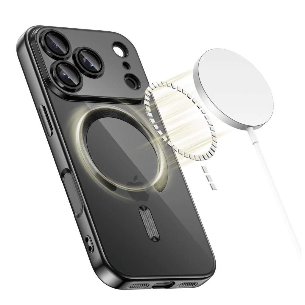 TECH-PROTECT MAGFLEX MAGSAFE iPhone 17 Pro készülékhez tok fényes fekete