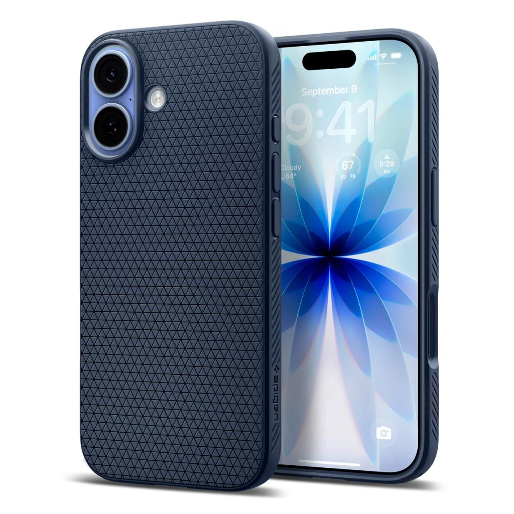 SPIGEN LIQUID AIR iPhone 17 készülékhez tok tengerészkék