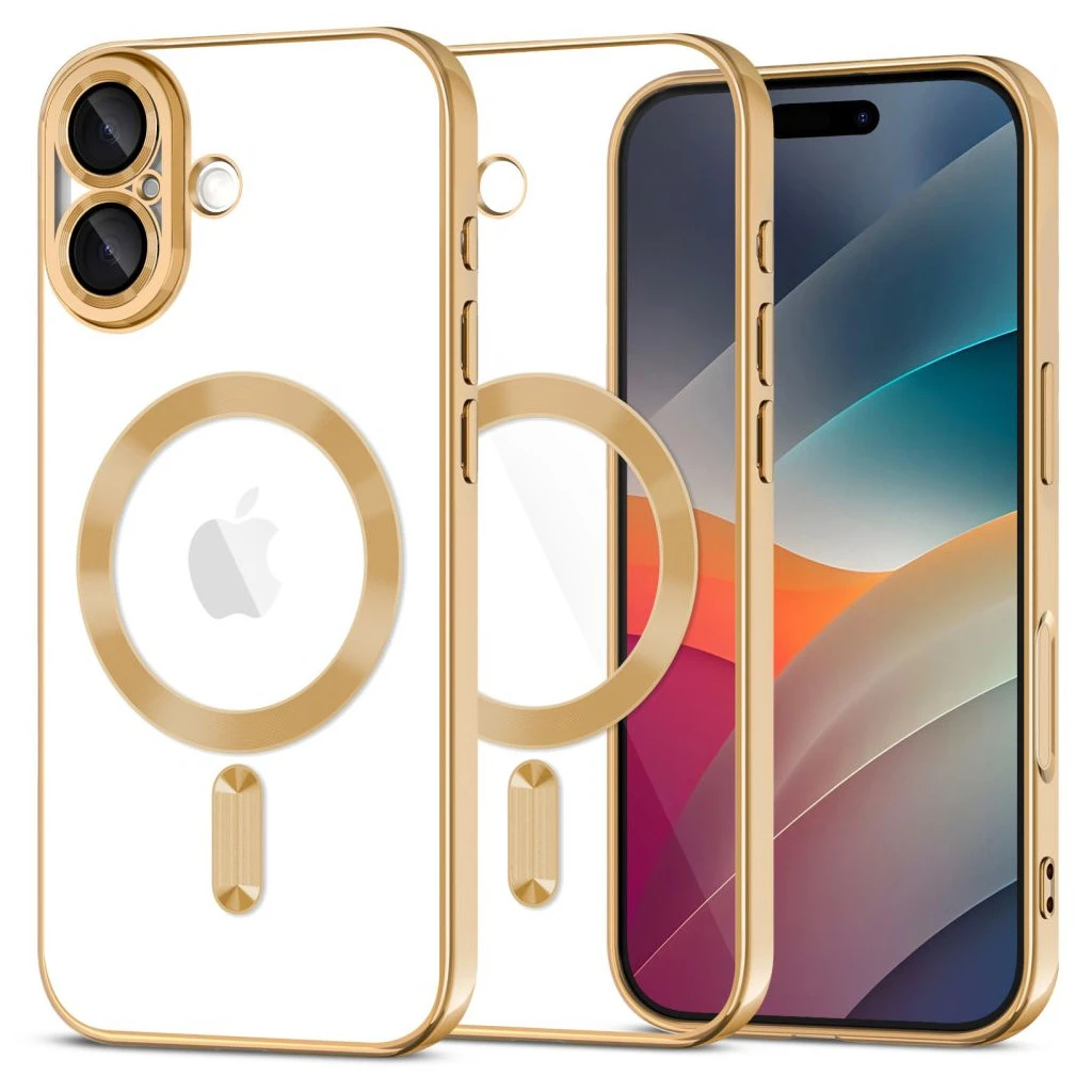 TECH-PROTECT MAGFLEX MAGSAFE iPhone 17 készülékhez tok fényes arany
