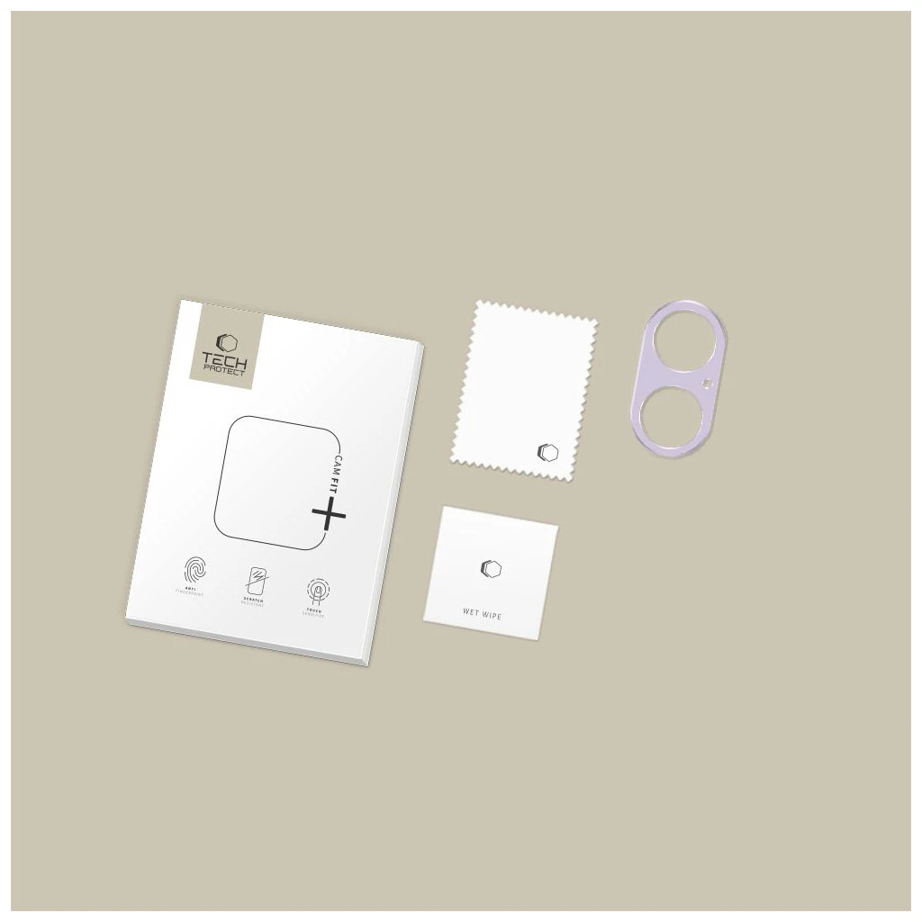 TECH-PROTECT CAMALLOY FIT+ iPhone 17 készülékhez védőtok levendula