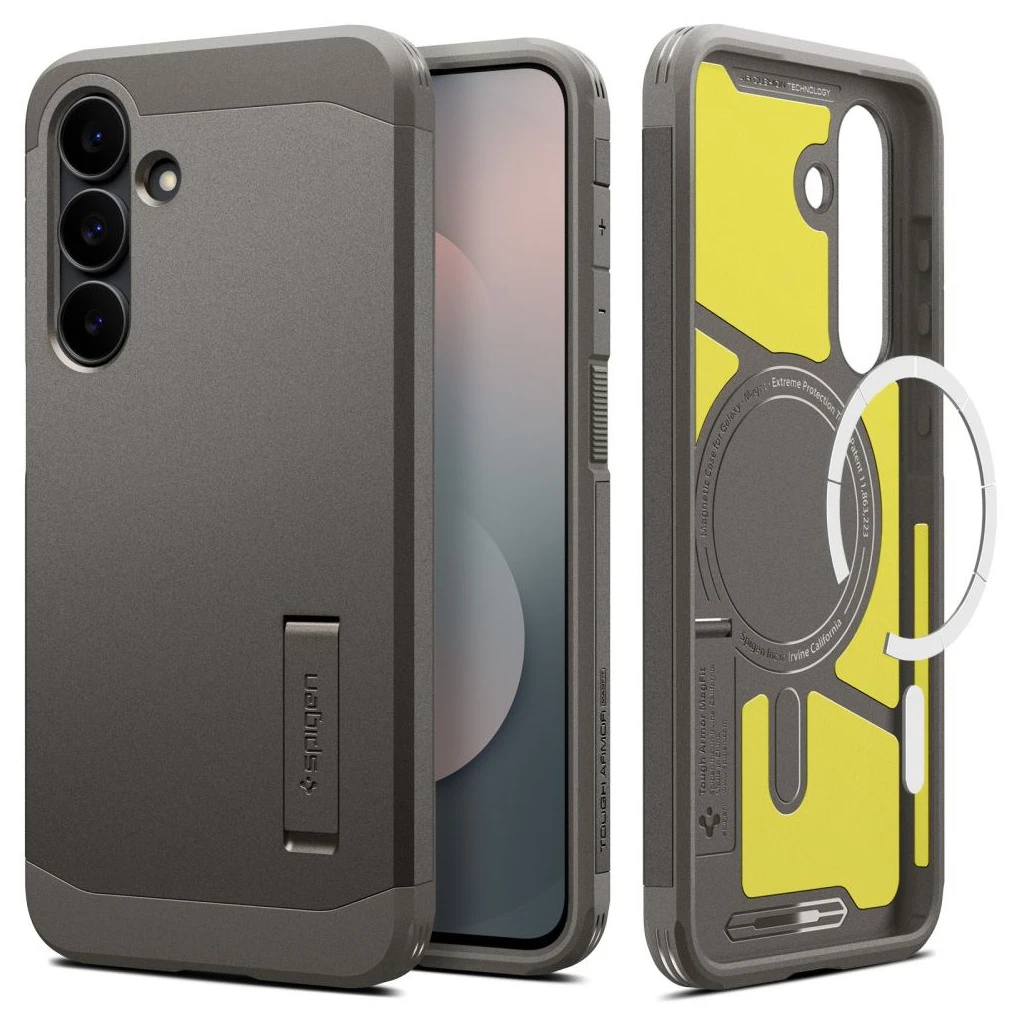 SPIGEN TOUGH ARMOR MAG MAGSAFE tok Samsung Galaxy S25 FE készülékhez lövegfém