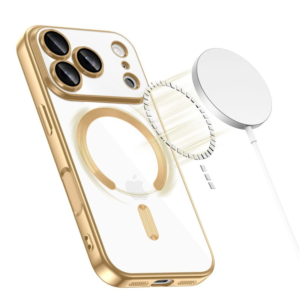 TECH-PROTECT MAGFLEX MAGSAFE iPhone 17 Pro készülékhez tok fényes arany