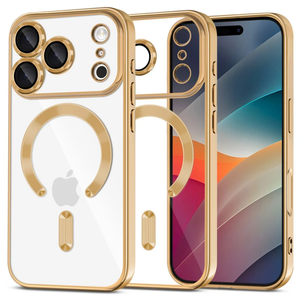 TECH-PROTECT MAGFLEX MAGSAFE iPhone 17 Pro Max készülékhez tok fényes arany