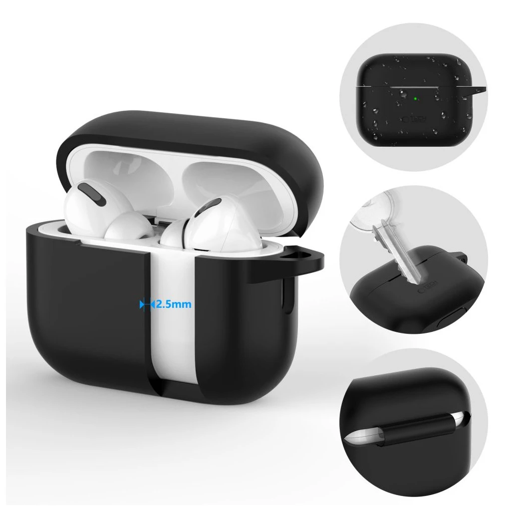 TECH-PROTECT szilikon kampó Apple AirPods Pro 1 / 2 készülékhez baby kék