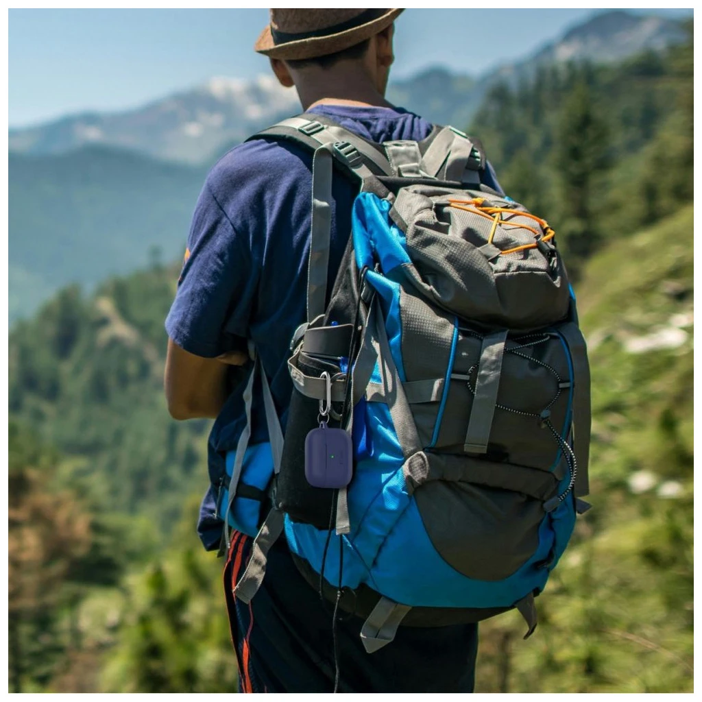 TECH-PROTECT szilikon kampó Apple AirPods Pro 1 / 2 készülékhez baby kék
