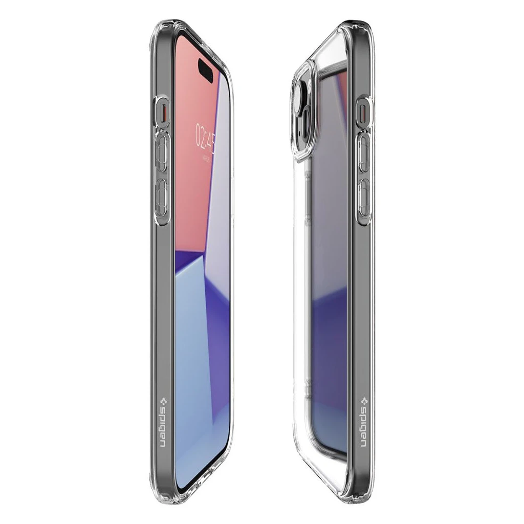 SPIGEN ULTRA HYBRID iPhone 15 készülékhez tok – CRYSTAL CLEAR