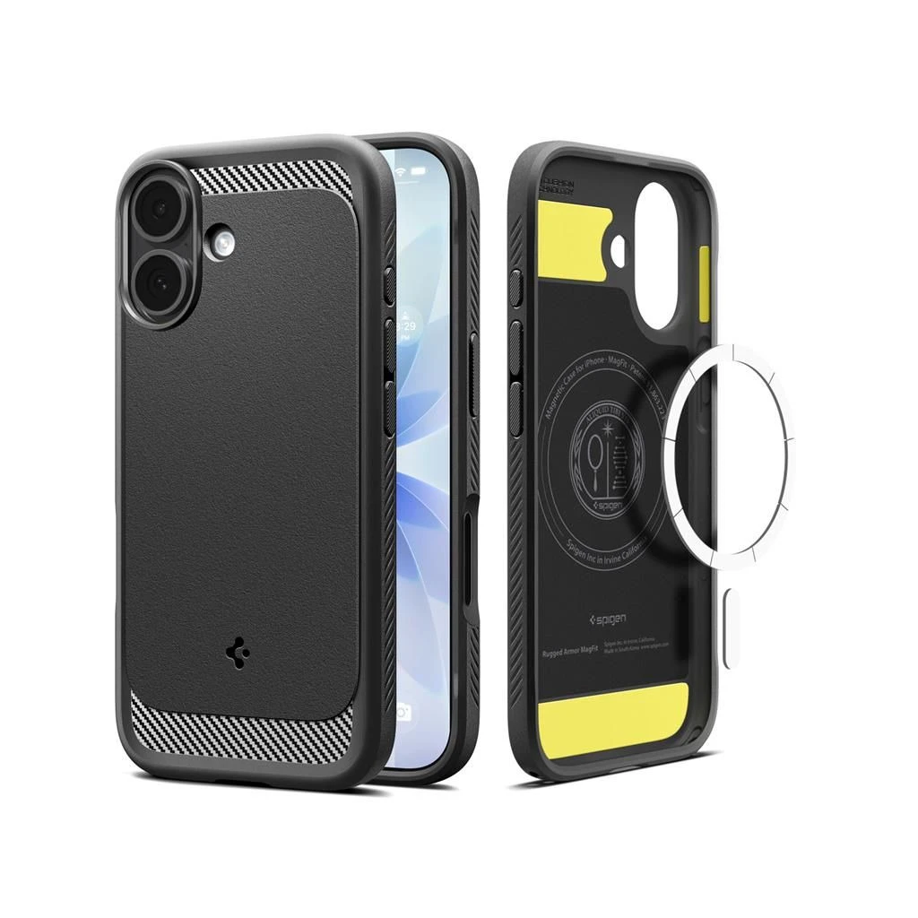 SPIGEN RUGGED ARMOR MAG MAGSAFE iPhone 17 készülékhez tok matt fekete